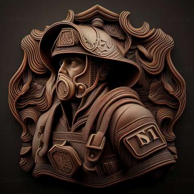 3D model Real Heroes Firefighter game (STL)